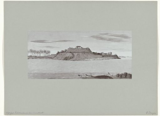 Fort Caliture from the river side by C. Steiger