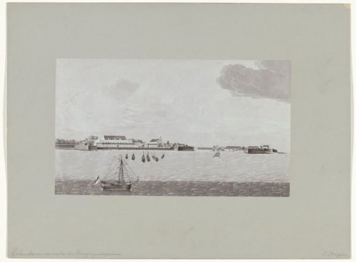 Colombo seen from the roadstead of the Company by C. Steiger