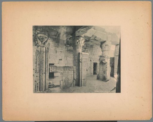 Interior of the temple of Hathor at Deir el-Medina