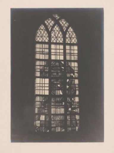 Painted window in the Chapel of Egmond Castle at Egmond aan den Hoef