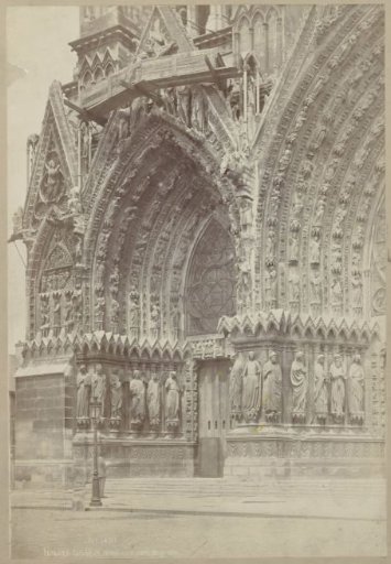 Left door of the west portal of the cathedral at Reims