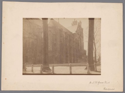 View of the Great or Our Lady's Church in Dordrecht