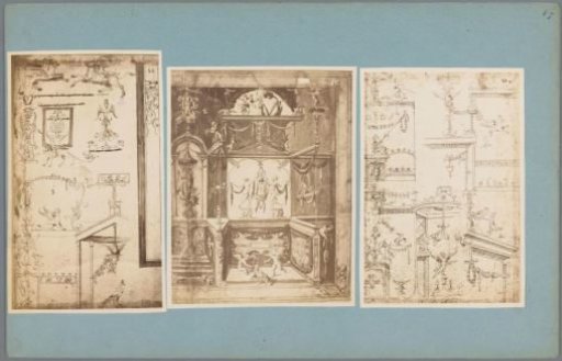 Three photographic reproductions of decorative images