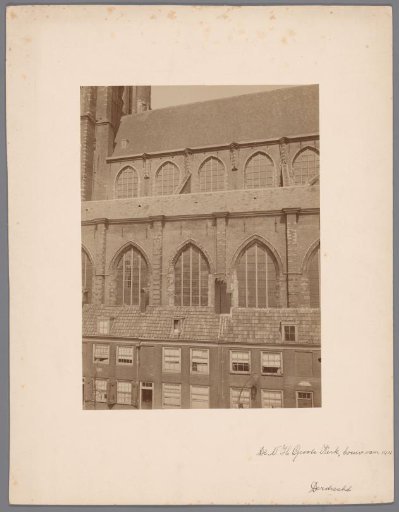 Side View of the Great or Our Lady's Church in Dordrecht