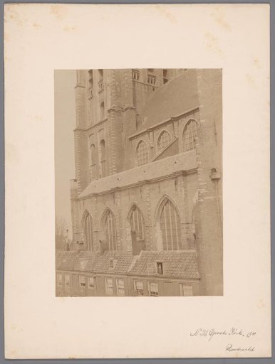 Side View of the Great or Our Lady's Church in Dordrecht