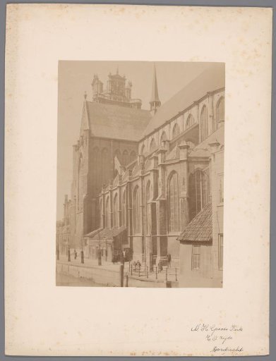 Side View of the Great or Our Lady's Church in Dordrecht