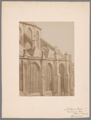 Detail of the Exterior of the Great or Our Lady's Church in Dordrecht