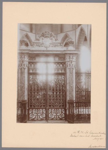Detail of the Choir Screen of the Great or Saint Laurens' Church in Rotterdam