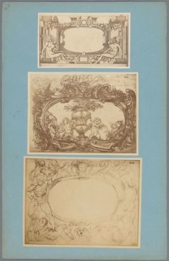 Three photographic reproductions of images of cartouches