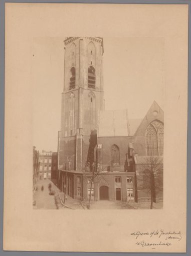 Tower of the Great or Saint James' Church in The Hague