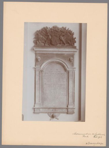 Monument in the Lutheran Church in The Hague