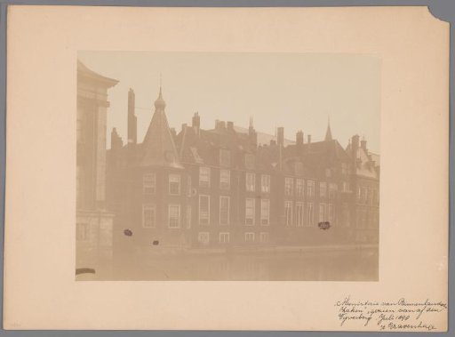 View of the Torentje or former Ministry of the Interior in The Hague