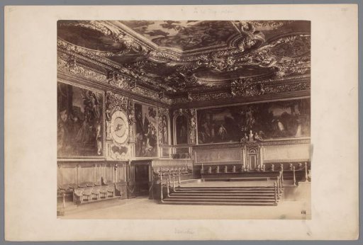 Interior of a hall in the Doge's Palace in Venice, Italy