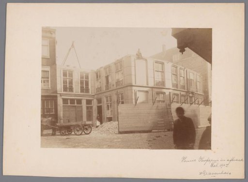 View of a House in Demolition in The Hague