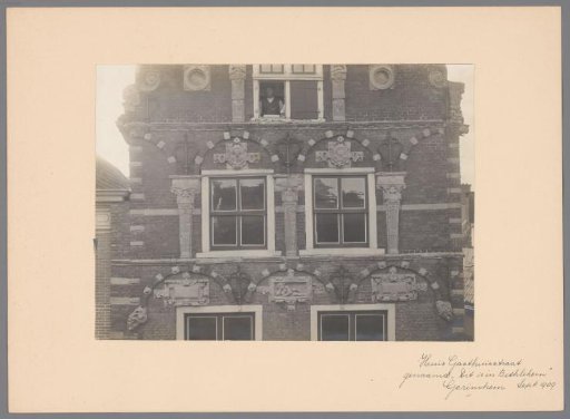 Detail of the building "Dit is in Bethlehem" in Gorinchem