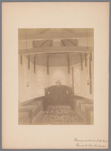 Interior of the Reformed Church in Hendrik-Ido-Ambacht