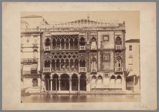 Facade of the Ca' d'Oro in Venice, Italy