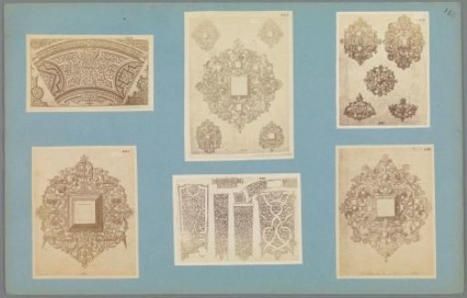Six photographic reproductions of ornament prints