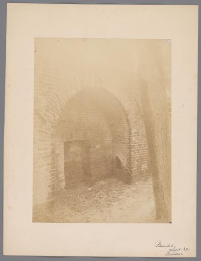Restored arch of the Castle of Leiden