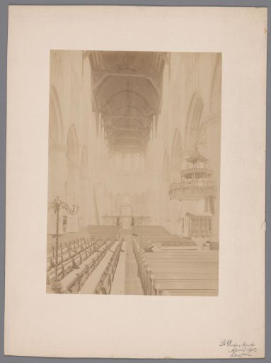 Interior of the Pieterskerk in Leiden