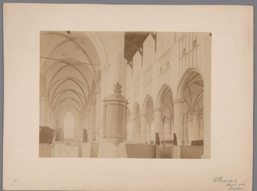 Interior of the Pieterskerk in Leiden