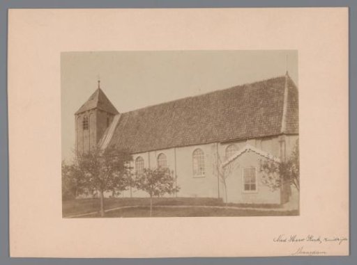View of the Dutch Reformed Church in Maasdam