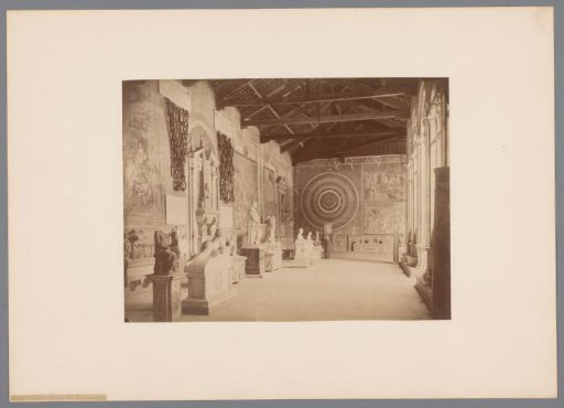 Interior of the western gallery in the Camposanto in Pisa, Italy