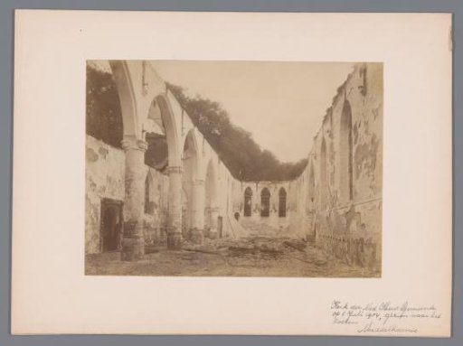 Interior of the Reformed Church in Middelharnis after the fire
