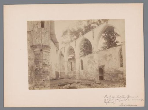 Interior of the Reformed Church in Middelharnis after the fire