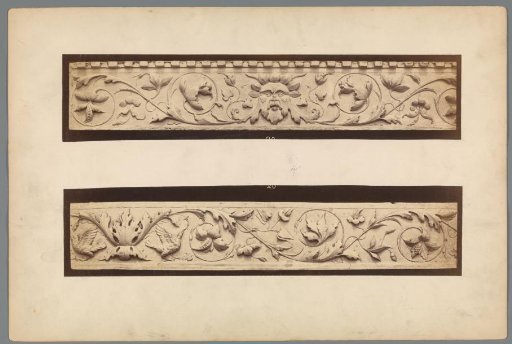Two images of reliefs