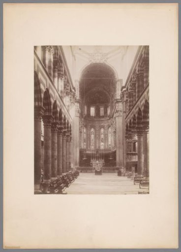 Interior of the San Lorenzo in Genoa, Italy