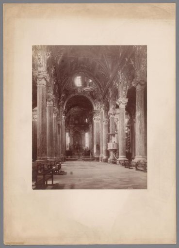Interior of the Santissima Annunziata in Genoa, Italy