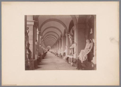 Gallery in the Camposanto in Genoa, Italy