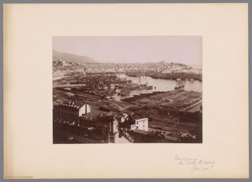 View of the harbour of Genoa, Italy