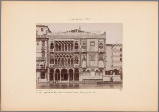 View of the Ca' d'Oro in Venice