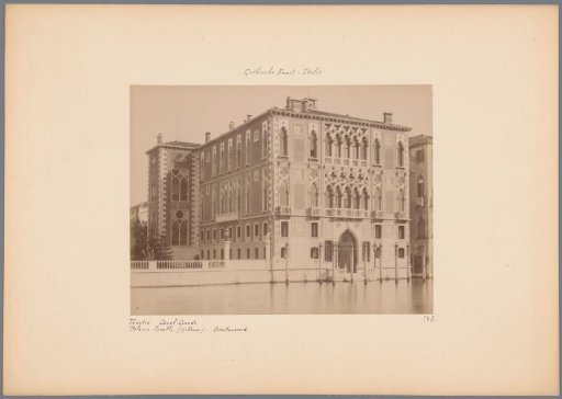 View of the Palazzo Cavalli-Franchetti in Venice