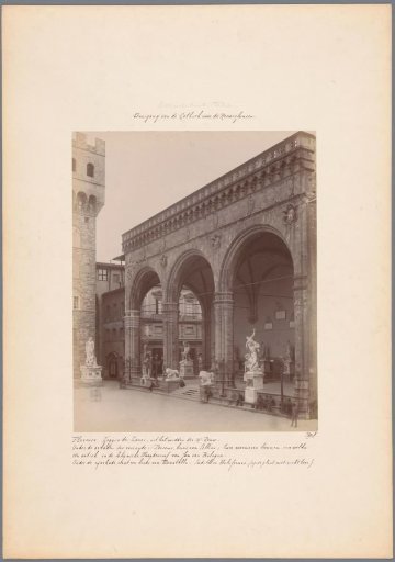 View of the Loggia dei Lanzi in Florence