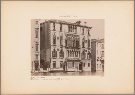 View of the Palazzo Bernardo in Venice