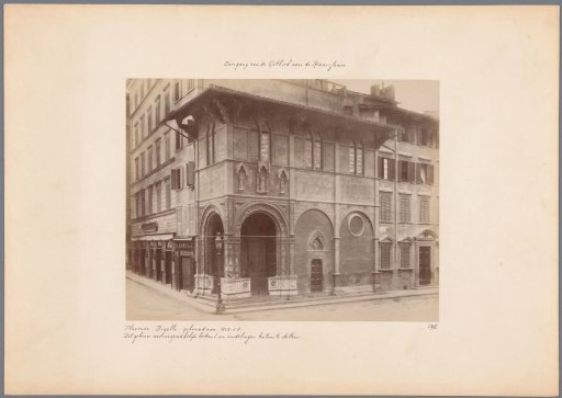 View of the Loggia del Bigallo in Florence