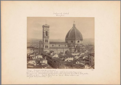 View of the south side of the Duomo in Florence