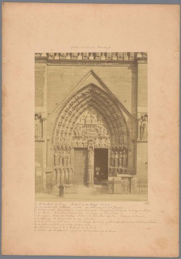 Portal of the Virgin Mary of Notre-Dame in Paris