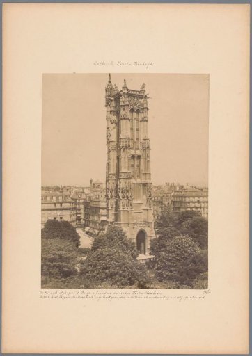 View of the Tour Saint-Jacques in Paris