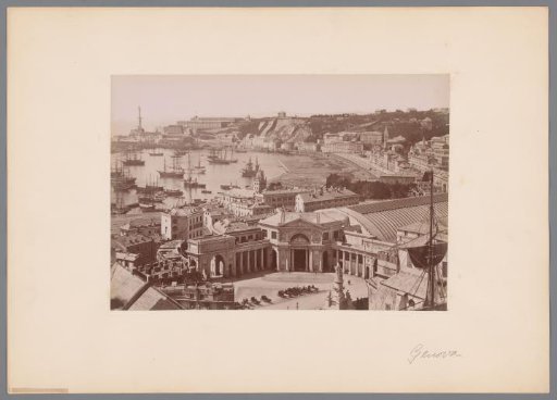 View of the harbour of Genoa, Italy