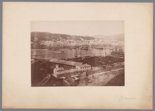 View of the harbour of Genoa, Italy