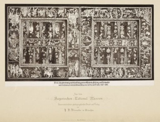 Chessboard with inlay of ivory, brass and mother-of-pearl