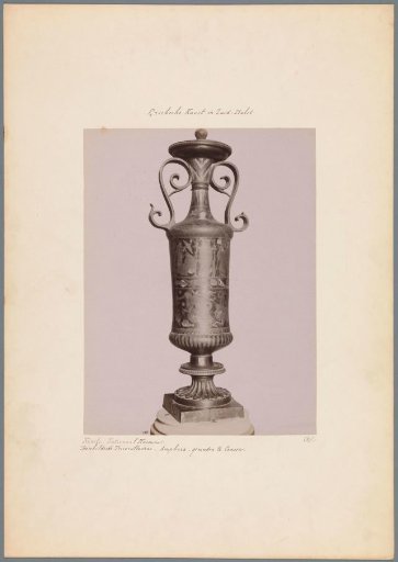 Painted terracotta vase in the Museo Nazionale in Naples