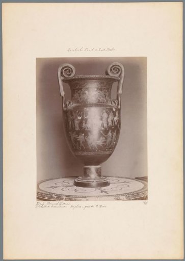 Painted terracotta vase in the Museo Nazionale in Naples