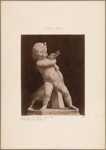 Statue of a Boy with a Goose in the Vatican Museums in Vatican City