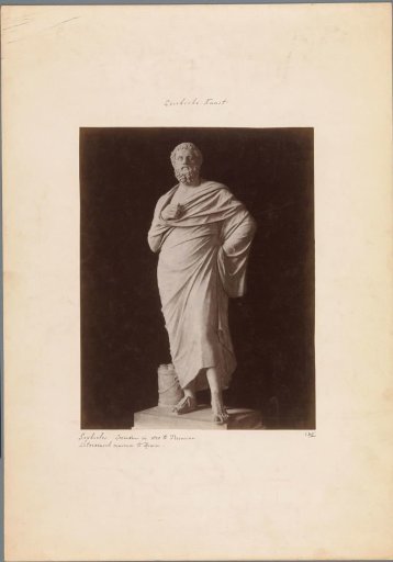 Statue of Sophocles in the Vatican Museums in Vatican City