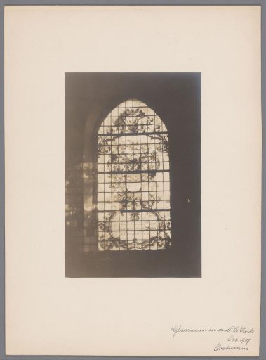 Painted window in the Village Church of Oostvoorne